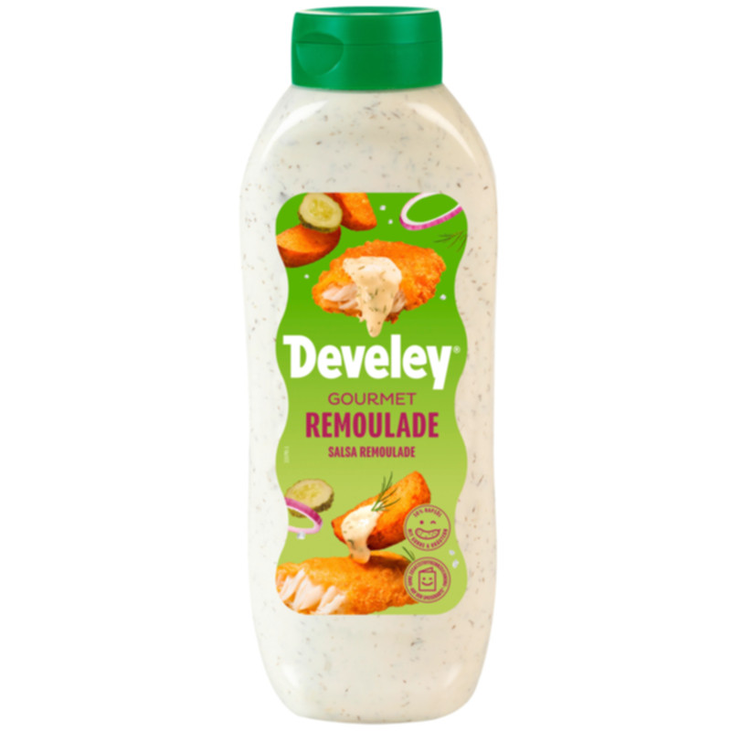 Develey Remoulade 50 Prozent 875 ml cremig würzige Delikatesse für Küche und Grill